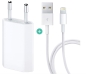 Preview: iPhone 8 Plus USB Ladegerät Netzteil 5W + Lightning Ladekabel 1m